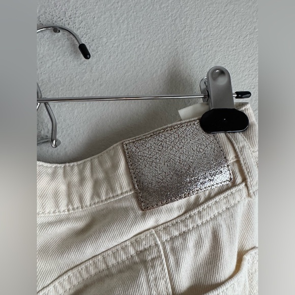 rag & bone Cailyn high-rise cargo jeans Cream women’s size 28 - Picture 5 of 8